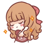 Logo of Emoji Cute girls Stickers android Application 